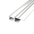 Aluminum anodized white drywall LED strip profile for concealed ceiling lighting