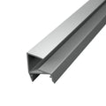 Aluminium-LED-Streifenprofil 8 mm, eloxiert in Silber, zur Beleuchtung von Glasböden