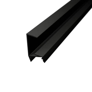 Aluminium-LED-Profil, 18,2 mm, für Möbelplatten zur Regalbeleuchtung, schwarz eloxiert