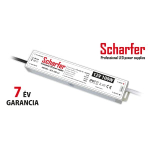 Scharfer SCH-100-12 LED-tápegység, 100 W, 12 V, IP67