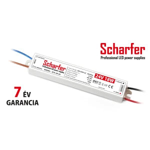 Scharfer SCH-18-24 LED-tápegység, 18 W, 24 V, IP67