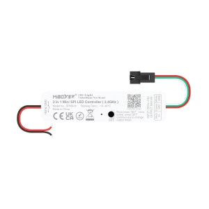 Miboxer SPI3M Multifunktions-Mini-SPI-Lauflicht-LED-Streifen-Controller (3-in-1), 5–24 V DC, 6 A