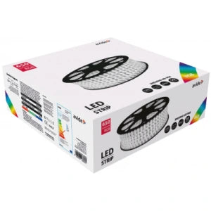 Avide LED szalag kültéri 5050/60 RGB 230V-50m-es tekercs távirányítóval IP67