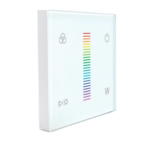 Elmark négy csatornás RF LED vezérlő panel, beépített tölthető akkumulátorral, RGB, egyszínű