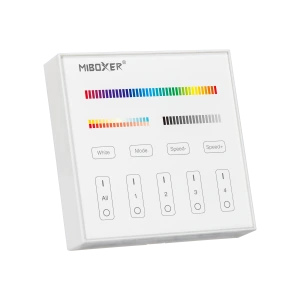 Kabelloser, wandmontierter Touch-Controller für RGB + Kalt-/Warmweiß (CCT), 2,4 GHz