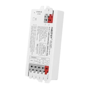 Miboxer E2-WR TUYA WIFI 2-in-1 (EGYSZÍNŰ/CCT) Univerzális LED szalag vezérlő gyorscsatlakozóval 12-24V 12A