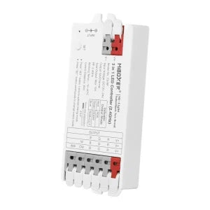 Miboxer 3-in-1 (RGB/RGBW/RGB-CCT) Universeller LED-Streifen-Controller mit Schnellanschluss 12–24 V 12 A