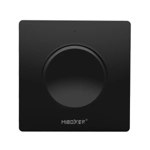 Miboxer Funk-Wanddimmer mit Drehknopf, Schwarz