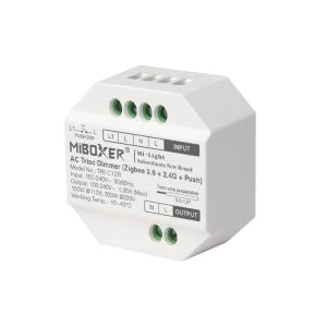 MiBoxer TRI-C1ZR Zigbee 3.0 AC TRIAC Dimmer, 100–240 V, 1.36 A