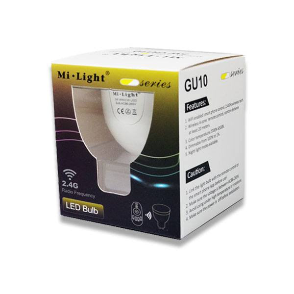 Miboxer / Mi-Light FUT011 – LED lámpa , égő , szpot , GU10 foglalat , 5 Watt , Dual White,
