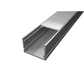 Aluminium LED profil SURFACE 7 ezüst színű eloxált opál fedővel